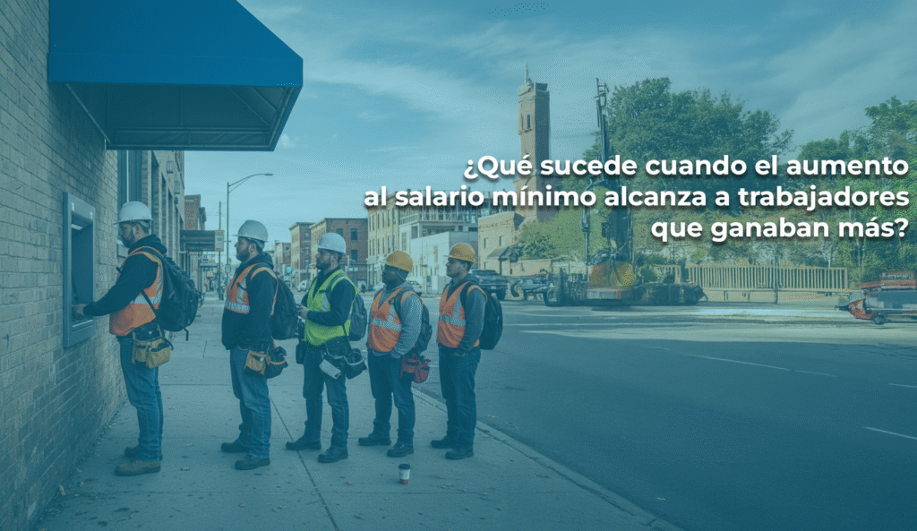 ¿Qué sucede cuando el aumento al salario mínimo alcanza a trabajadores que ganaban más?